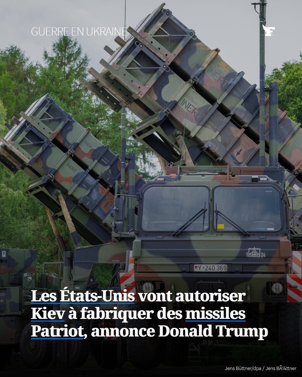 Le_Figaro's tweet photo. Guerre en Ukraine : les États-Unis vont autoriser Kiev à fabriquer des missiles Patriot. →https://t.co/yg2b4cWXYv https://t.co/Vh2QLFUCvK