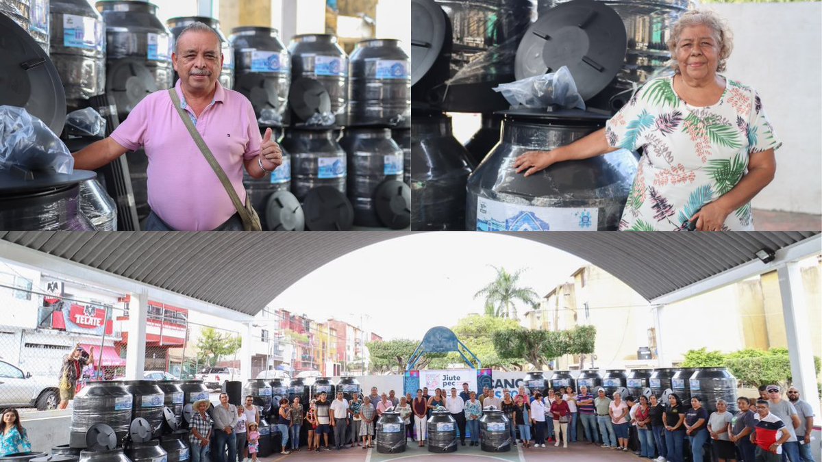 24_morelos's tweet photo. EDER RODRÍGUEZ CASILLAS ENTREGA TINACOS A BAJO COSTO

El Ayuntamiento de Jiutepec, encabezado por @EderJiutepec , realizó la entrega de 50 #tinacos subsidiados a familias de la unidad habitacional Las Torres, en #CIVAC, como parte del programa "Agua Segura, Hogar Seguro".

Con esta entrega se busca reemplazar los antiguos depósitos de #asbesto por alternativas más seguras y duraderas, con el objetivo de que las familias del municipio puedan #almacenar agua en mejores condiciones.