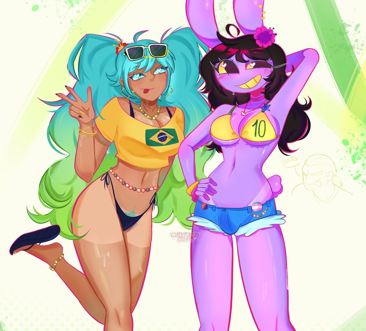 Osita_Cafe's tweet photo. Brazilian Miku and Lily ???? 🇧🇷

#tadc #brazilianmiku #jaxtadc https://t.co/7AXo3WlJk8