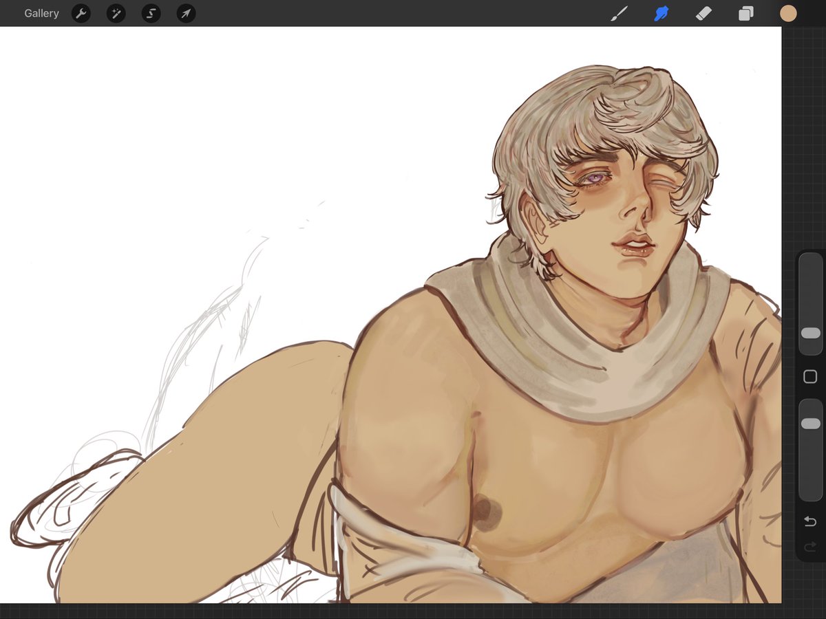 Weirdo95015226's tweet photo. Wahhh I haven’t drawn NSFW in a while! I usually post WIPS as uncoloured lineart but I didn’t do lineart woops

Cute Roshi https://t.co/VNfvqr4Ve7