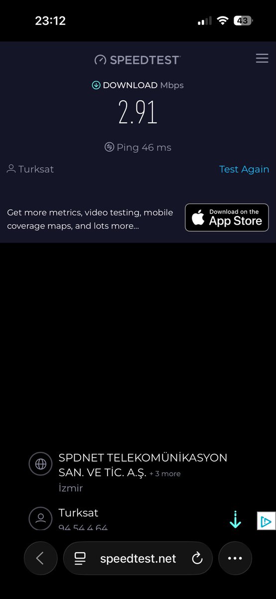 aslhkkc's tweet photo. Kadar düşürdüğünüz için teşekkür ederim.  Verdiğiniz taahhüt 9 günlük müydü ? Soruyorum 2.4G de hızım nedir ? Saygılar https://t.co/zb82QzBrof