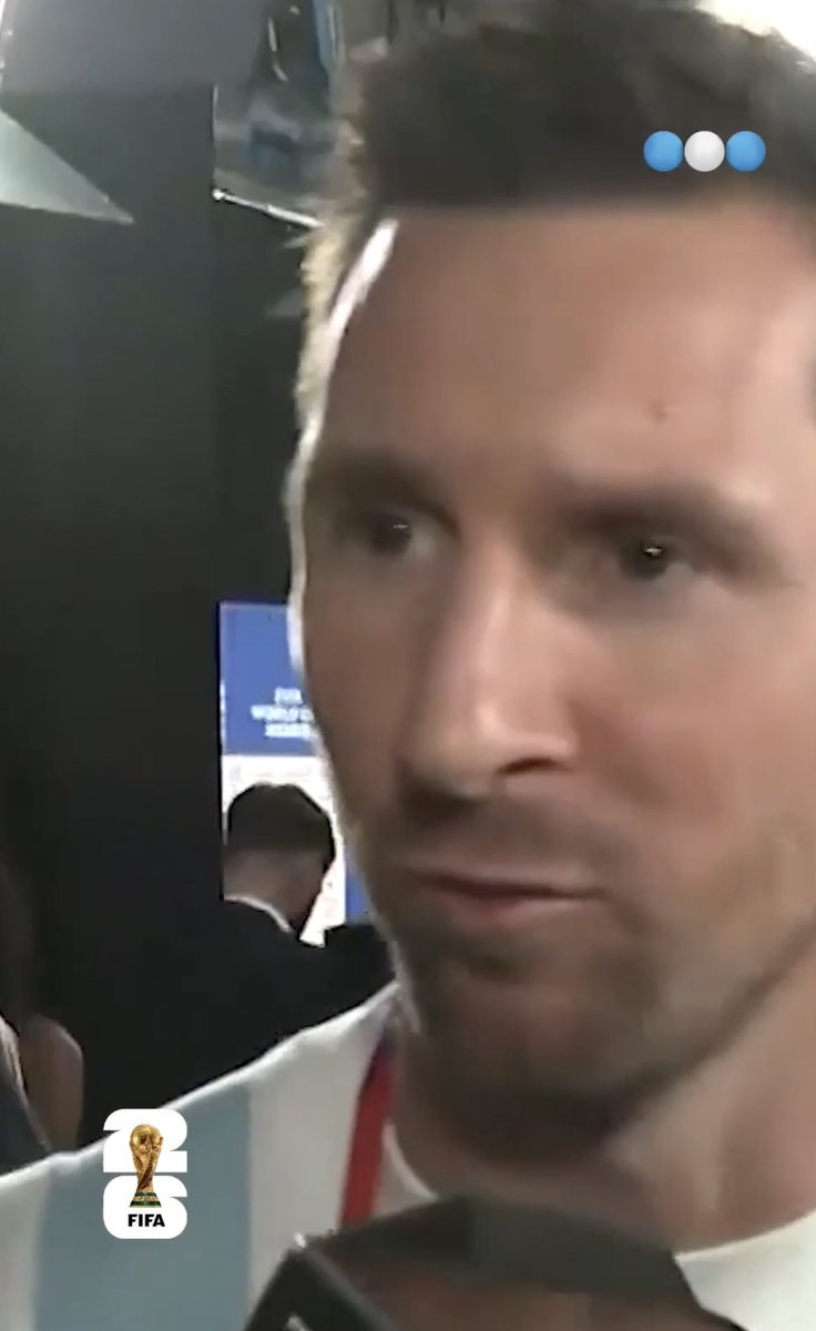 AlbicelesteTalk's tweet photo. Lionel Messi: "I’m happy to be competing alongside my teammates and facing whoever comes our way because this is a group with a lot of character. They always keep trying, they always give everything they have. And today was another example that this team never gives up and fights until the very end.

"Did I feel like this could have been my last World Cup match? Yeah, honestly, I did. When we went 2-0 down, things looked really bad. We were creating chances but just couldn’t score. But like I said, this group keeps fighting until the end. We got one back through Cuti, and I think something changed after that. We started to feel like we were going to do. I think we deserved to keep competing, to still be here, to keep fighting. So I’m just very, very happy.

"I’m the one who demands the most from myself. Right until the last day I wasn’t sure if I’d be able to play this World Cup because I truly wanted to be fully fit. Thank God I was able to do it and help this group, a group that also allows me to be on the pitch because of the effort and sacrifice they make for me as well.

"I think the biggest release for all Argentinians came at the last World Cup in Qatar, after so many years without winning the World Cup. We finally achieved it again. After that, the people, just like us, dream every time Argentina plays in a World Cup. 

"They believe, they trust, and they get excited. And like I always say, this team will always keep trying and will always give everything it has to achieve the biggest possible goal." @SofiMMartinez