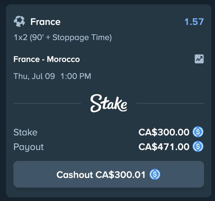 taliaweb11's tweet photo. Gotta take advantage of a @Stake #worldcup promo when I see one 🙉 

$50 @Stake tip, reply &amp; repost! 

🏆 $150,000 leaderboard live + double ALL @Stake weekly bonuses, code “Gray” @BTCsRewards https://t.co/47Vumip0UQ