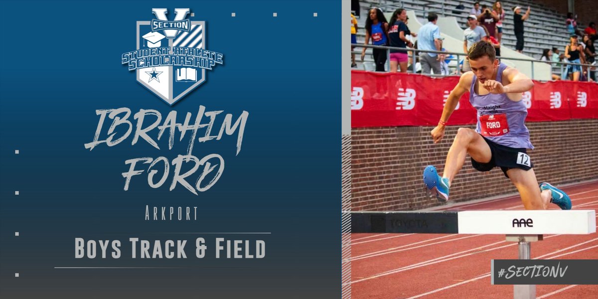 SecVAthletics's tweet photo. It is with great pleasure to announce that Ibrahim Ford of @ArkportCSD is the recipient of the Spring 2026 Student Athlete $500 Scholarship for Boys @SecVTrackField!
https://t.co/Q2JRF6dmZA
#SectionV #Scholarship #StudentAthlete https://t.co/z8e3WhFKfE