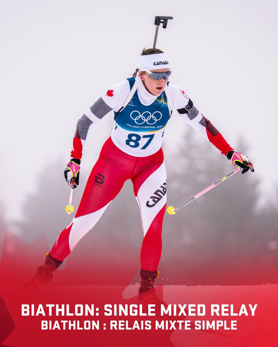 biathloncanada's tweet photo. We are thrilled to see the Single Mixed featured on the Olympic programme for the very first time at French Alpes 2030.

📸 @TeamCanada 

#Trailblazewithus #BiathlonCanada https://t.co/0wCrzr0I4I