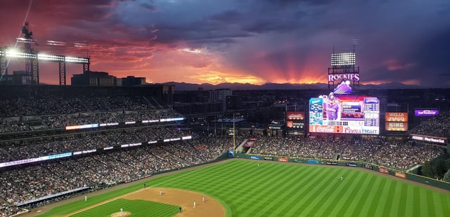 wright47691's tweet photo. @s8mb @lesguersten Nothing happens to the Colorado Rockies. Lived there a while. Just beautiful sunsets watching a wretched baseball team. Nobody cares. Just great Date Nights for Denver. It is not the Stretford End when LFC turn up. Or even Scotland at a Rochdale/Bury derby. https://t.co/JCrS3UZIbL