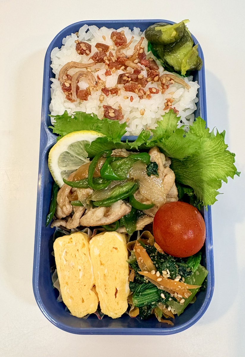 iRrw6jXOSuMPcnV's tweet photo. おはようございます☀️
本日の主人へのお弁当🍱🍱🍱

 #お弁当  #お弁当作り  #お弁当記録 
 #お弁当作り楽しもう部 https://t.co/d4zxiDVRj4