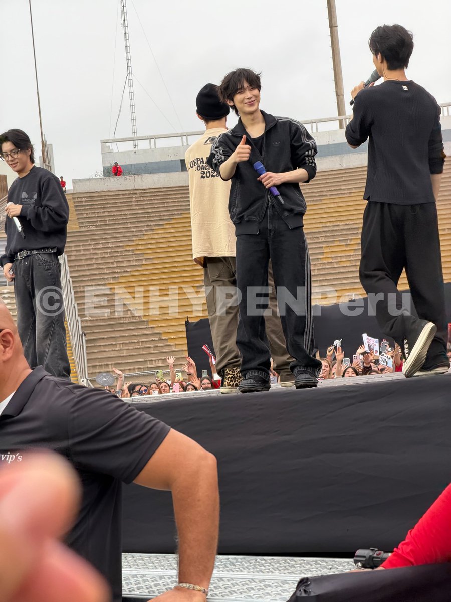 ENHYPENPeru's tweet photo. ❪ INFO ❙ 260708 ❫ @ENHYPEN_members

ENHYPEN en el Soundcheck en Perú 🥳🇵🇪❤️

#EN_WORLDTOUR_BLOODSAGA
#BLOODSAGA_IN_LIMA
#ENHYPEN #엔하이픈
© ENHYPENPeru 🦋 https://t.co/1Mw1Zffp0u