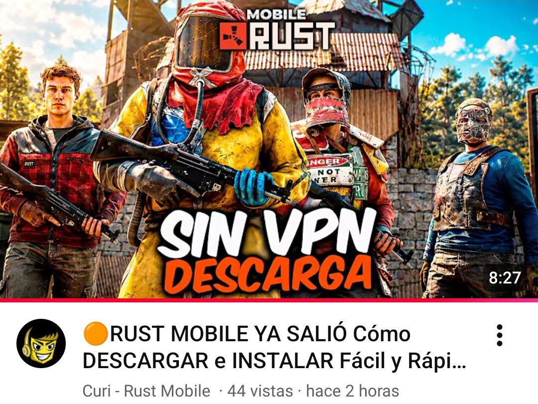 Curiosidad_Play's tweet photo. Rust Mobile Ya Se Puede Jugar.
Como instalarlo: https://t.co/N1nKqU1G8h

#RustMobile https://t.co/S2fEXsfebd