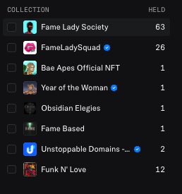 FameLadySociety's tweet photo. ✨ Our vault is on the verge of 100 Fame Ladies! 💎 

Yesterday, 26 new ladies joined thanks to the council’s bold vision, and the community’s love wrapped 63 before that💪❤️‍🔥💪

We rise together! 

Fame Ladies Forever stick together✨ 

#FameLadySociety #100Strong https://t.co/GsGAOezVDR