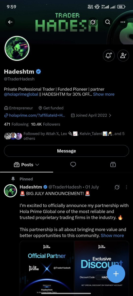 Muhammad6369's tweet photo. @Techriztm @PsychedeliaAcad @FundedNext @TraderHadesh Done!! https://t.co/7HiaXVjYSB