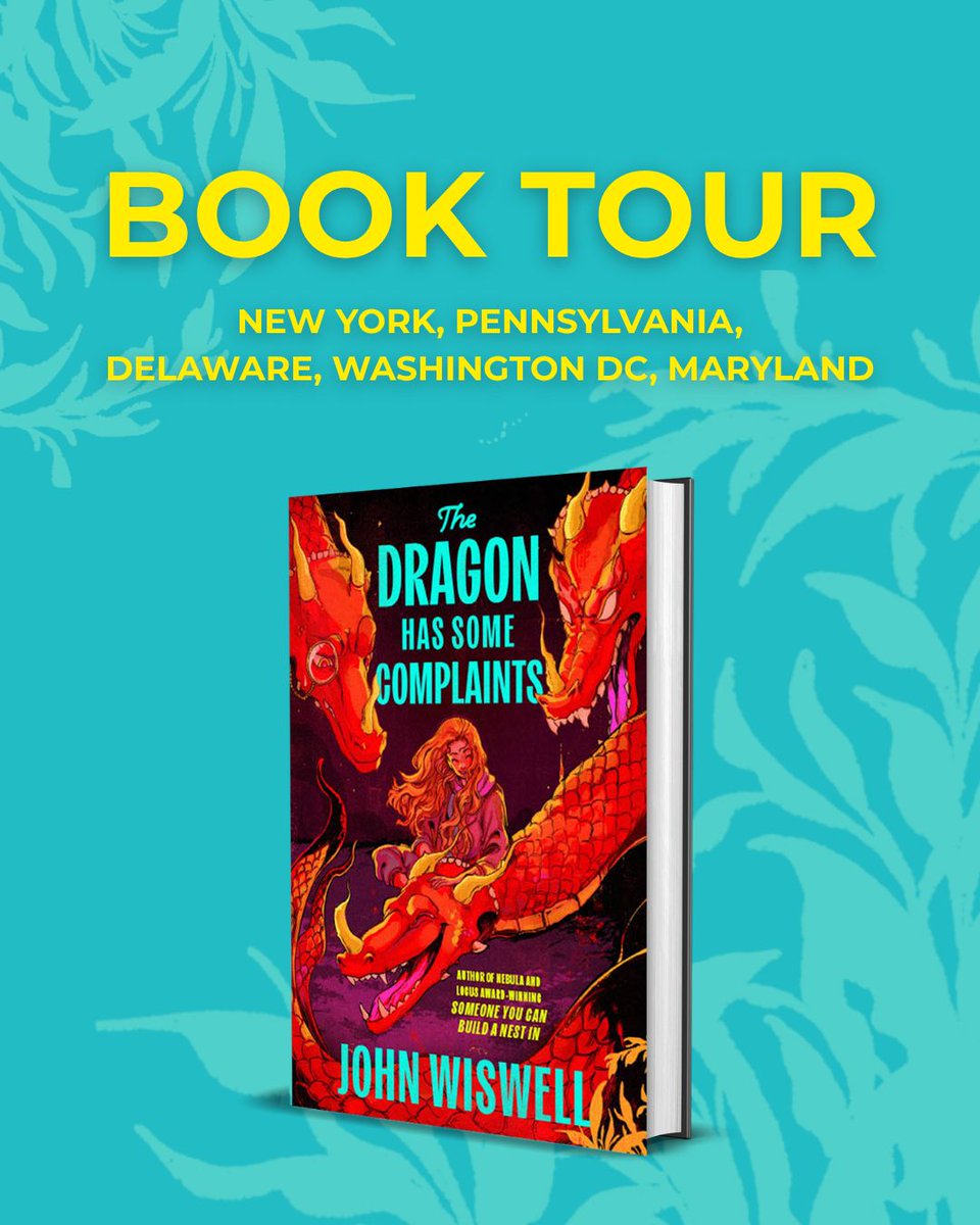dawbooks's tweet photo. Mark your calendars, @Wiswell is going on tour! Check out where he's stopping by and join the fun 🤩 The Dragon Has Some Complaints is heartwarming, humorous, and extra spectacular and we know you'll have a blast reading this one!

For more dates, check out our Instagram https://t.co/HYzESM7XC8