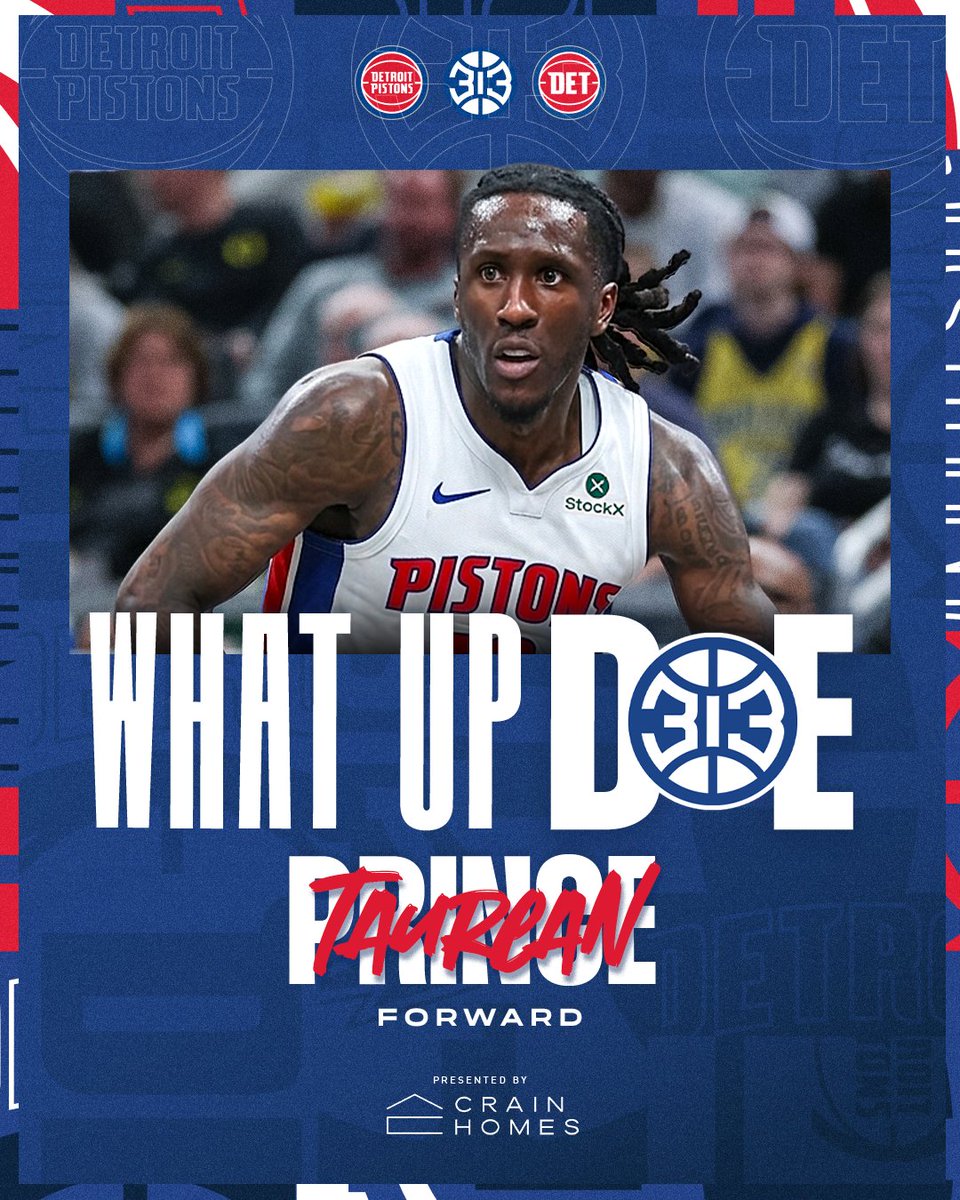 DetroitPistons's tweet photo. Welcome to the 313, @taureanprince! https://t.co/FlhFjyprg2