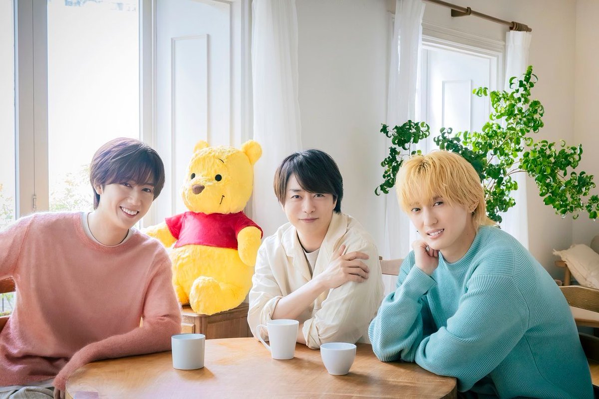 DtimesJP's tweet photo. #櫻井翔 さん #阿部亮平 さん #川島如恵留 さんがアンバサダーに！
#くまのプーさん原作100周年 記念プロジェクト＜ #プーさんタイム ＞ 
スペシャルビジュアル＆撮影のメイキング動画とあわせて紹介☆
詳細→https://t.co/sm1R6E1TN5 https://t.co/VSktb5gaiB