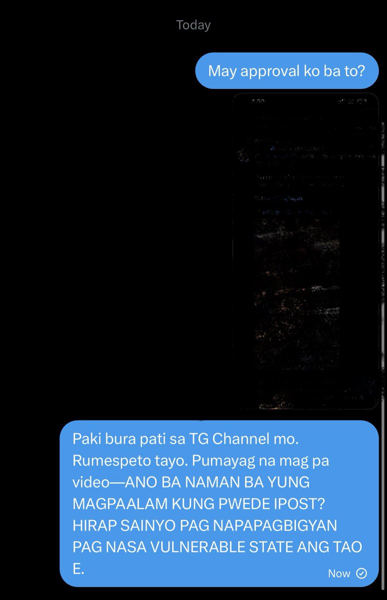 vlad_castillo's tweet photo. You don’t really know someone until you see what they do with your vulnerability.

Wag na pangalanan baka sumikat pa eh. What’s worst, caught myself again asking for RESPECT when someone’s worth is the cost of their TG Channel. Sa halagang what? 250?! 300?! 💁🏻‍♂️ https://t.co/orRWrSZRt1