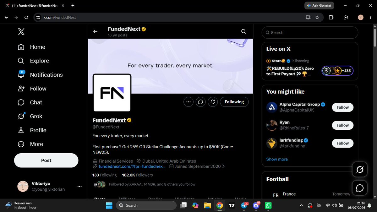 young_viktorian's tweet photo. @Techriztm @PsychedeliaAcad @FundedNext @TraderHadesh Done https://t.co/oZlvBn2Asa