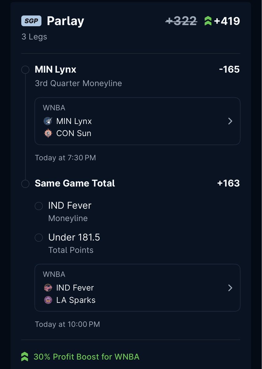 NCEVBets's tweet photo. Thescore Boost🏀⚾️🎾

All the top +ev builds available right now laying off the 4 leg boost for TheScore today.

Tracking at $10 to win $51.91🏀
Tracking at $10 to win $73.75⚾️
Tracking at $10 to win $48.70 https://t.co/NIS1eEIuvp
