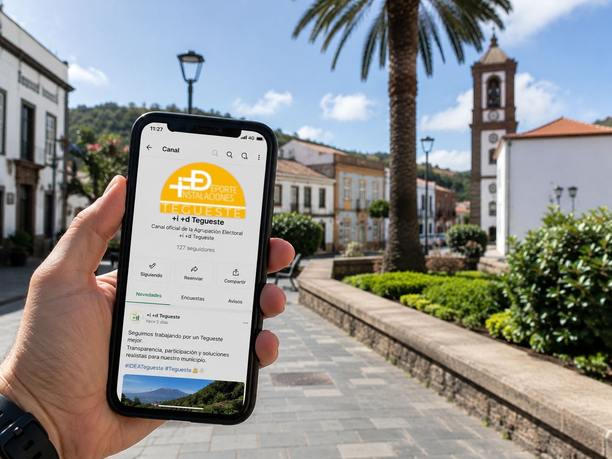 IDTegueste's tweet photo. Ya puedes seguirnos en nuestro canal de WhatsApp.
Plenos, mociones, avisos del pueblo... todo directo a tu móvil, sin esperar al próximo post.
Únete aquí 👇
 https://t.co/Cu4lfc9WIN

Toda la info: https://t.co/shUw3Bbdqz

#Tegueste #IDTegueste https://t.co/ag5fFSJM5D