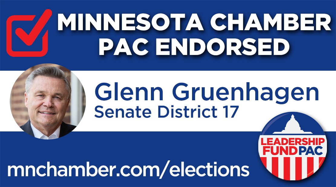 MCC_ChamberPAC's tweet photo. The Leadership Fund PAC endorses Glenn Gruenhagen in Senate District 17. #mnleg

Learn more at https://t.co/tGBxOTxWNx https://t.co/eggVMlhmRD