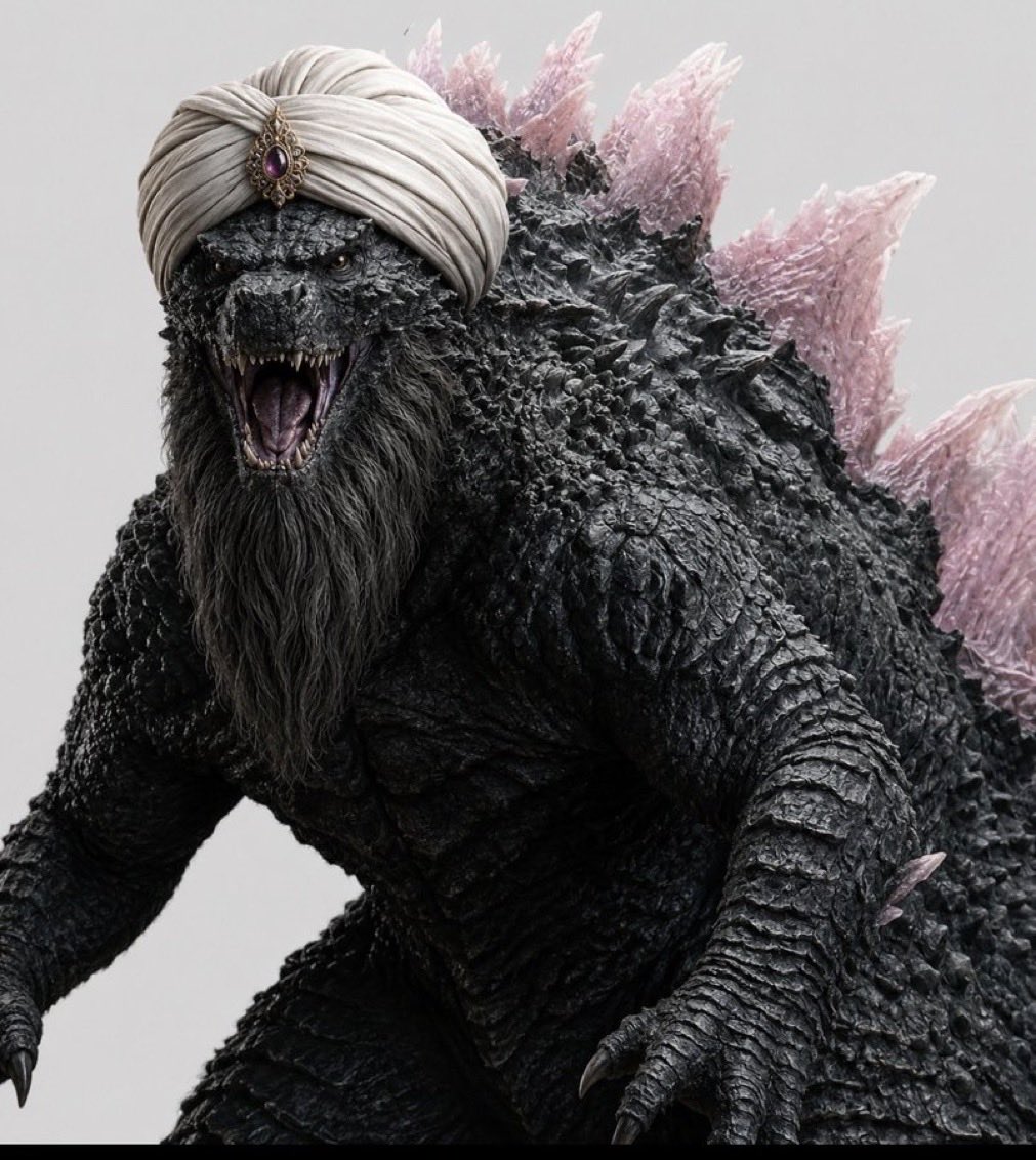 mimperial1982's tweet photo. @NewsWire_US Strait of Hormuz is now being blocked by Godzilla https://t.co/6YtUTgvVCm