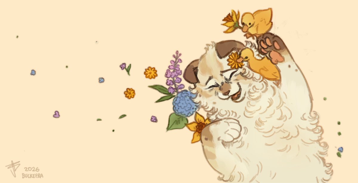 BuckeeraArt's tweet photo. artfight attack on nordvindae🌼🪻🌸 https://t.co/jqDvkfAPS9