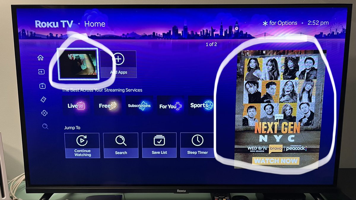 scottdwinter's tweet photo. @Roku New to Roku. How do I get rid of the highlighted items on my home screen? https://t.co/YGj8T28tQJ