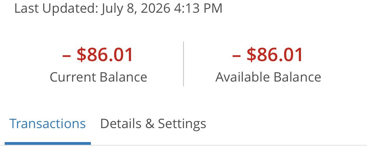sunbeamgf's tweet photo. hiii i need assistance clearing this overdraft :( anything helps!! #MutualAidBoost 

c: cruzws | v: cruz-ws https://t.co/oTgGVIb47T