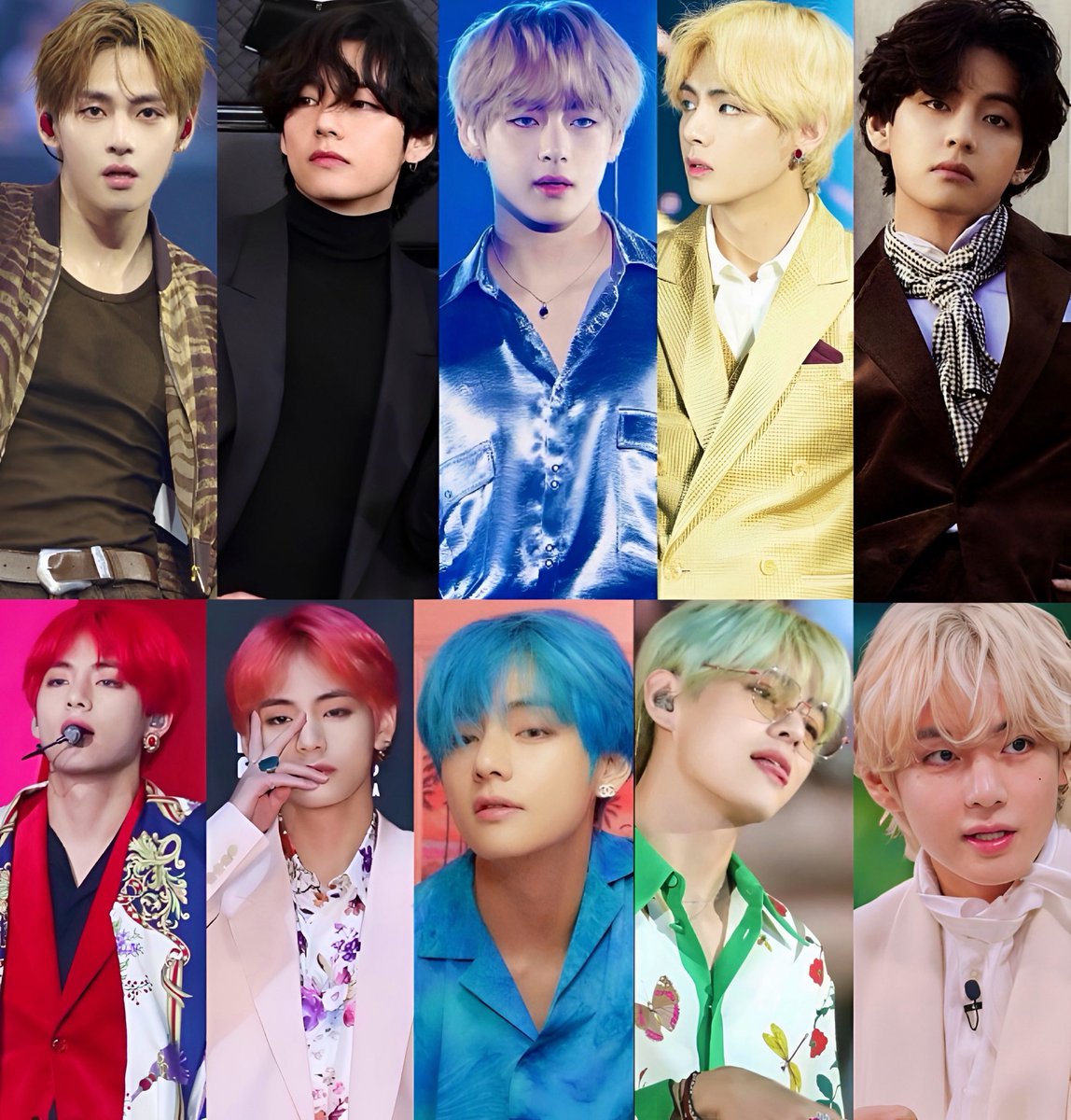 theVdiva's tweet photo. when taehyung’s hair matches his outfit >>> https://t.co/yCJiLFC8Cw