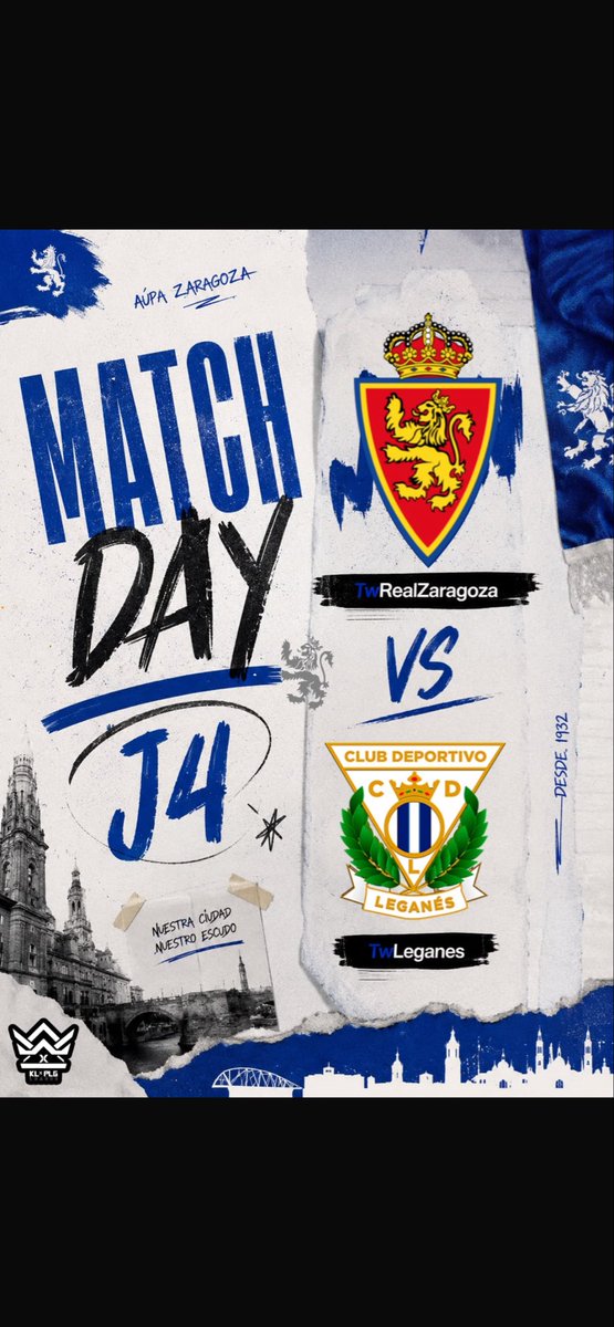 twrzaragoza's tweet photo. ⚽️MATCHDAY VS @TwLegaClubesPro 
@KLPLGLeague 
⏰23:59 https://t.co/3rRgJRWRqa