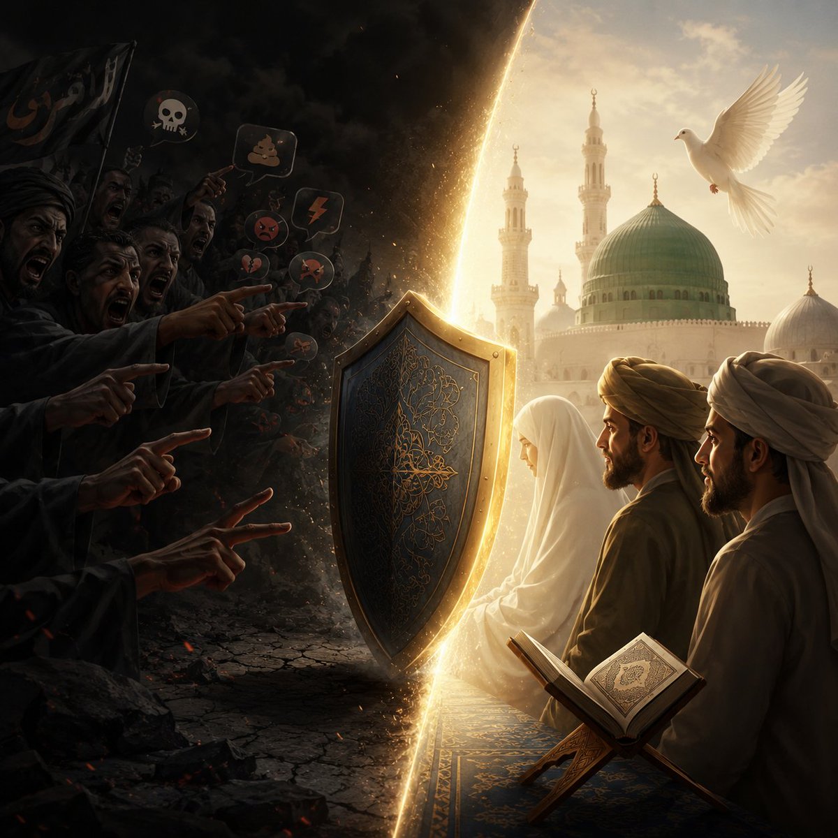 RaedMohammbedd's tweet photo. غالبًا ما تتناول منشوراتي نقد الدين الشيعي، وبيان ما أراه من تناقضات وروايات غير صحيحة فيه. ومن خلال متابعتي للتعليقات، فوجئت بكمٍّ كبير من الألفاظ النابية والعبارات الجارحة التي تصدر من بعض المعلّقين، حتى غلبت الإساءة على الحوار، والبذاءة على النقاش.

وحين تأملت الأمر، خطر ببالي أن حسن الخلق ليس زينةً عارضة، بل ثمرة إيمان صادق وتربية راسخة؛ فالدين الحق يزجر صاحبه عن الفحش، ويهذّب لسانه، ويكبح جماح غضبه، فلا يجعل السبّ والشتم حجةً، ولا الوقاحة برهانًا.

بالأمس اضطررت إلى حظر ما يزيد على ستين حسابًا بسبب ما امتلأت به تعليقاتهم من ألفاظ سوقية وإساءات خارجة عن حدود الأدب. كما حذفت معظم تلك التعليقات، وأبقيت بعضها ليطّلع المتابعون بأنفسهم على مستوى الخطاب الذي واجهناه.

وكان أشد ما آلمني أن بعض تلك التعليقات تجاوزت حدود الاختلاف إلى التطاول على أم المؤمنين عائشة رضي الله عنها، وعلى أمير المؤمنين عمر بن الخطاب، وعلى معاوية بن أبي سفيان رضي الله عنهما، وهي إساءات لا تزيد أصحابها إلا سقوطًا في ميزان الأخلاق.

أسأل الله أن يهدي الضال إلى الحق، وأن يرد كيد المعتدين في نحورهم، وأن يحفظ المسلمين من الفتن، وأن يُظهر الحق ويعلي كلمته.