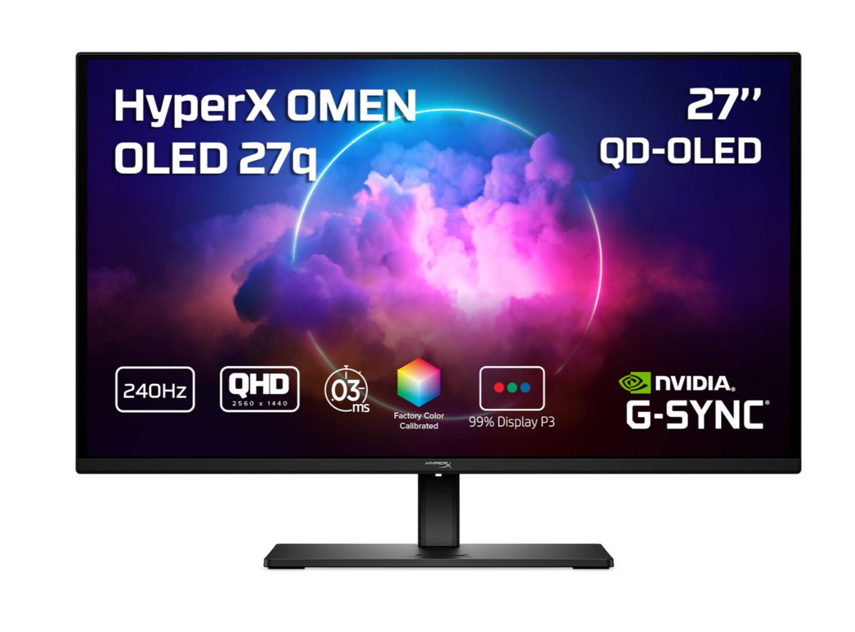 Wario64's tweet photo. HyperX OMEN OLED 27 inch QHD 240Hz Gaming Monitor is $299.99 at HP w/ code PARTYUSA25 https://t.co/G0wkutBP8j #ad https://t.co/WCso1bALIB