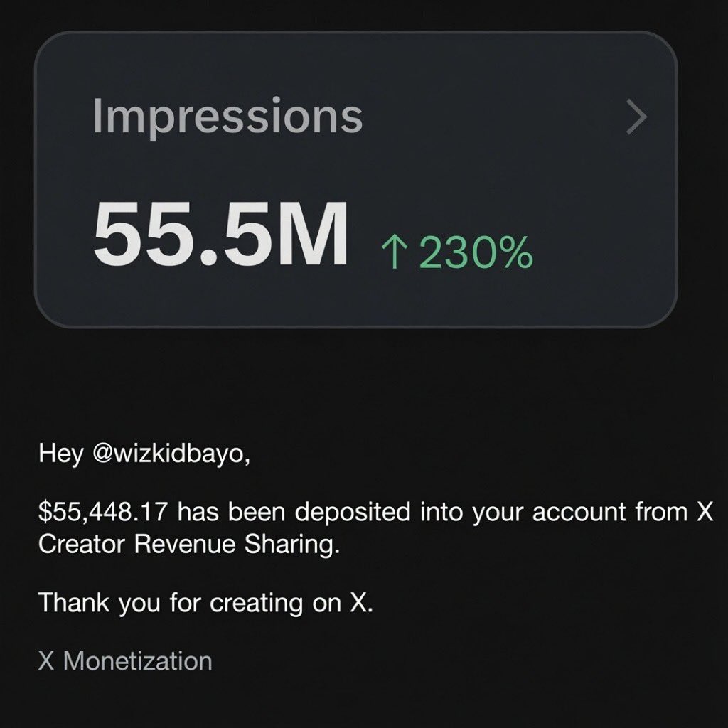 tobiflamme's tweet photo. Still chasing 5 million impressions? 

Stay visible, stay consistent, and keep showing up.

Let’s boost you 🚀 https://t.co/7a9NjEi17F