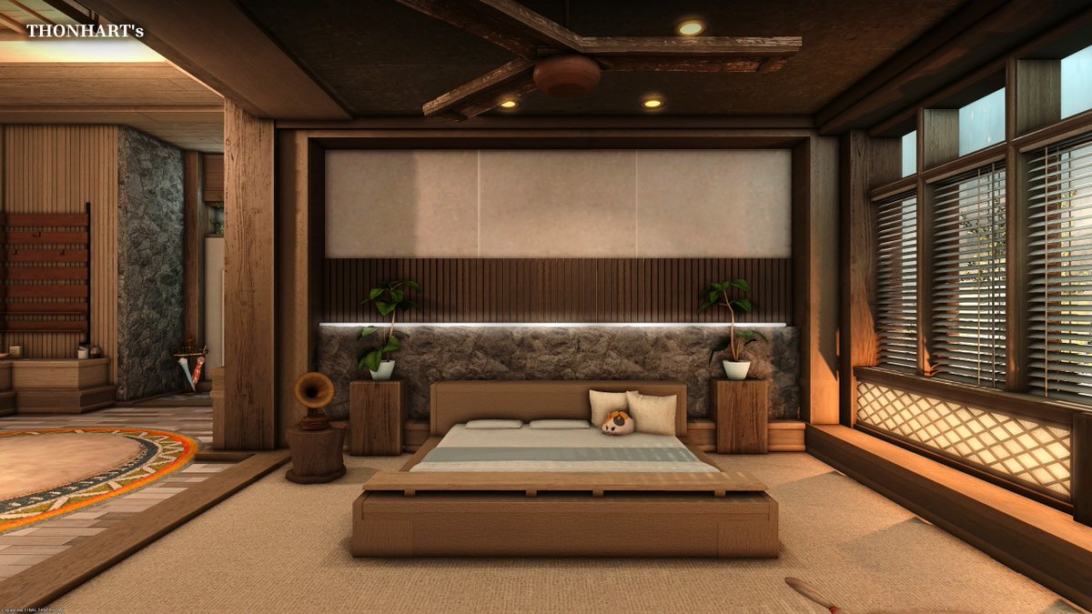 parkerthonhart's tweet photo. Braemar [M]

A modern earth-toned Japandi design, with finishing touches from @Mikumiku_ffxiv 

https://t.co/qaDwHuVPgx

#ffxivhousing  #ff14housing #FF14ハウジング #hgxiv #HousingEden https://t.co/ngqdovugsk