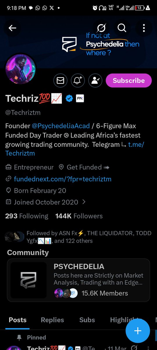 Maccharleton's tweet photo. @Techriztm @PsychedeliaAcad @FundedNext @TraderHadesh Done https://t.co/m41XfdYYku