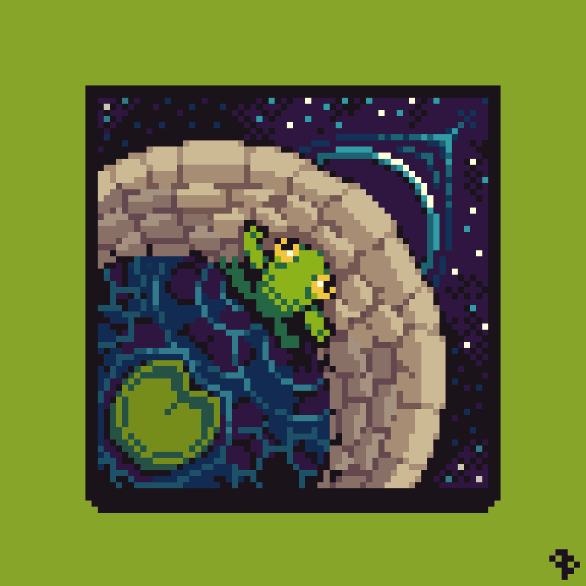 peterpixelorg's tweet photo. The Frog and the Well.
#pixelart #frog #fable https://t.co/DaxUUSeOrT