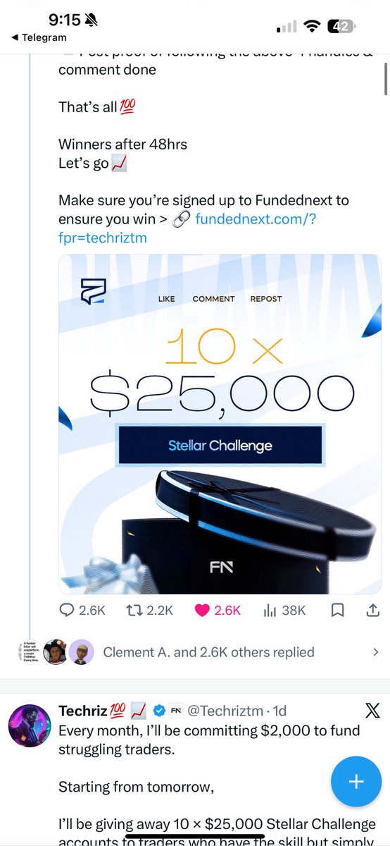 S3Tosin's tweet photo. @Techriztm @PsychedeliaAcad @FundedNext @TraderHadesh https://t.co/2onrhFYsld