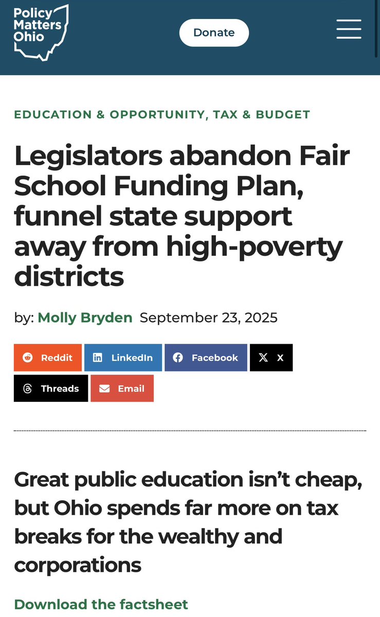 JessicaEMiranda's tweet photo. No, that’s not the problem. And who the hell are you to determine that conclusion of underperformance?! 

Don’t serve their children well? Wow, what a shameful and disrespectful thing to say. 

Competition? HA! It isn’t even a level playing field. Where are their scores? Where are their teacher/admin salaries? Where are their qualifications/certifications? Does the public get to scrutinize and audit their spending? Do they transport the students? Do they have sports/extracurriculars? 

You cannot drain something for so long, while placing tons of obstacles in its way, and say it’s their own fault, and that they should just “do better”. 

That is delusional. That expectation is unrealistic, Public Schools have been responding to this constant moving of the goal posts, while taking all the scrutiny bc private/charters have no objectives to answer for. Even though they receive Public Taxpayer dollars. 

I’ve identified the problem SEVERAL times now. The OVER-RELIANCE on local property taxes. 

If you refuse to read the Constitution that’s your problem.