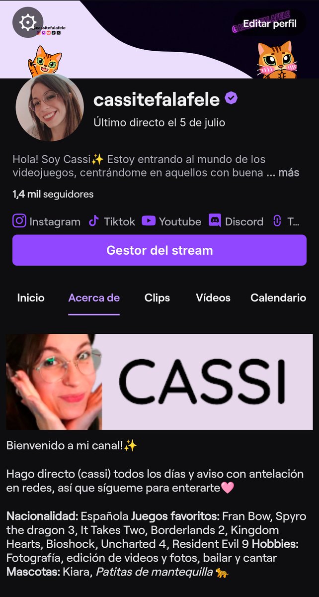 Cassitefalafele's tweet photo. ME HAN INVITADO A SER PARTNER EN TWITCH 😭✨ Quería agradeceros por todo el apoyo, sólo llevamos un añito pero creo que se está creando una comunidad genial (sois graciosillos en verdá). Volvemos la semana que viene con los directos y A DARLE CAÑA 💪🏻🩷 https://t.co/HIriWgUAlH