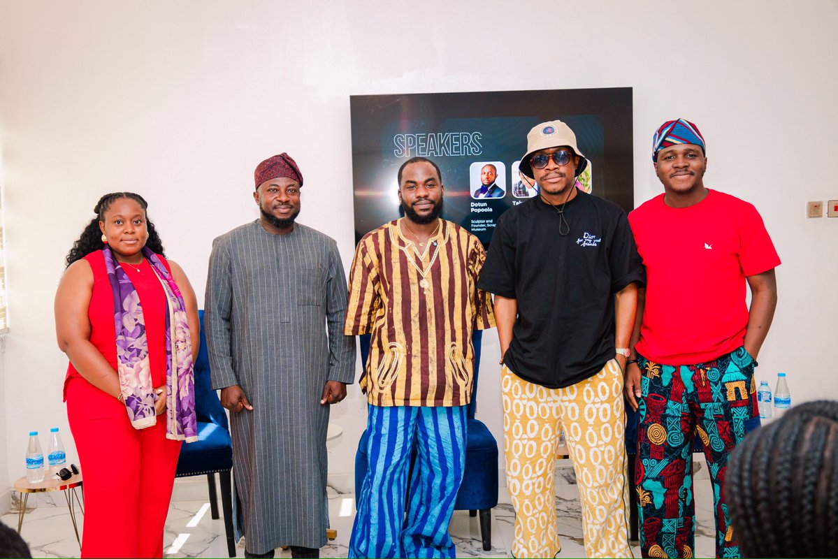theplatformypb's tweet photo. The Creatives Panel. 

Dotun Popoola, Joseph Onaolapo, and Taiwo Adeyemi in conversation with the exceptional creatives in this year’s cohort. 

It was a conversation with both range and depth. 

Safe to say it was a great time in camp. 

#YPB2026 #YoungProfessionalsBootcamp https://t.co/U2XE7eaym4