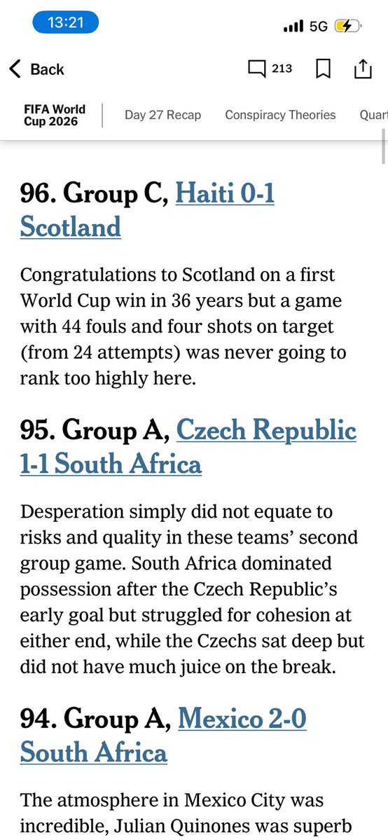 sidlowe's tweet photo. Nice to see that I had to cover the second worst game of the whole tournament 😂 https://t.co/1Bt6a0Ij9M