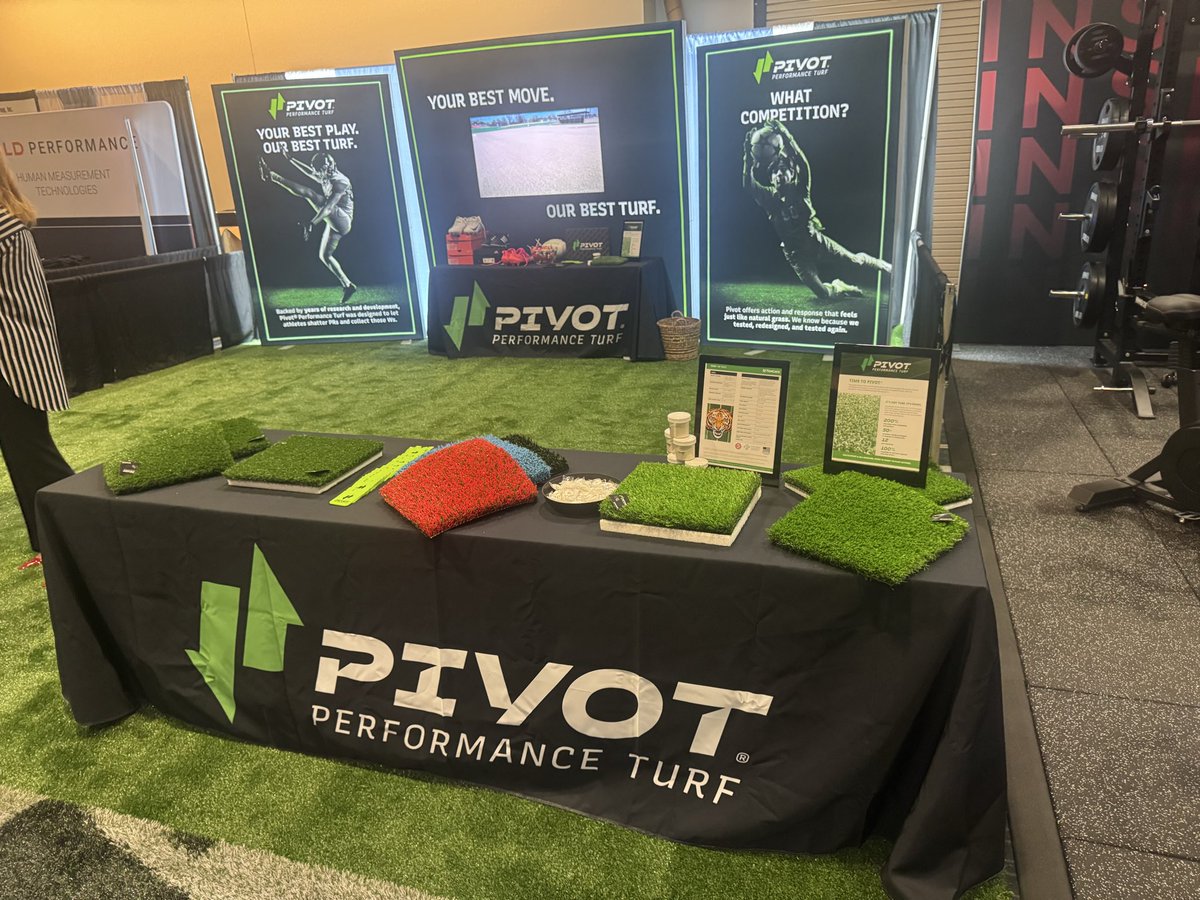 CoachStanchek's tweet photo. @NSCA Convention kicking off in New Orleans! Come see us and sample Pivot Performance Turf!
@TenCateGrass https://t.co/ufYYDGXgIF