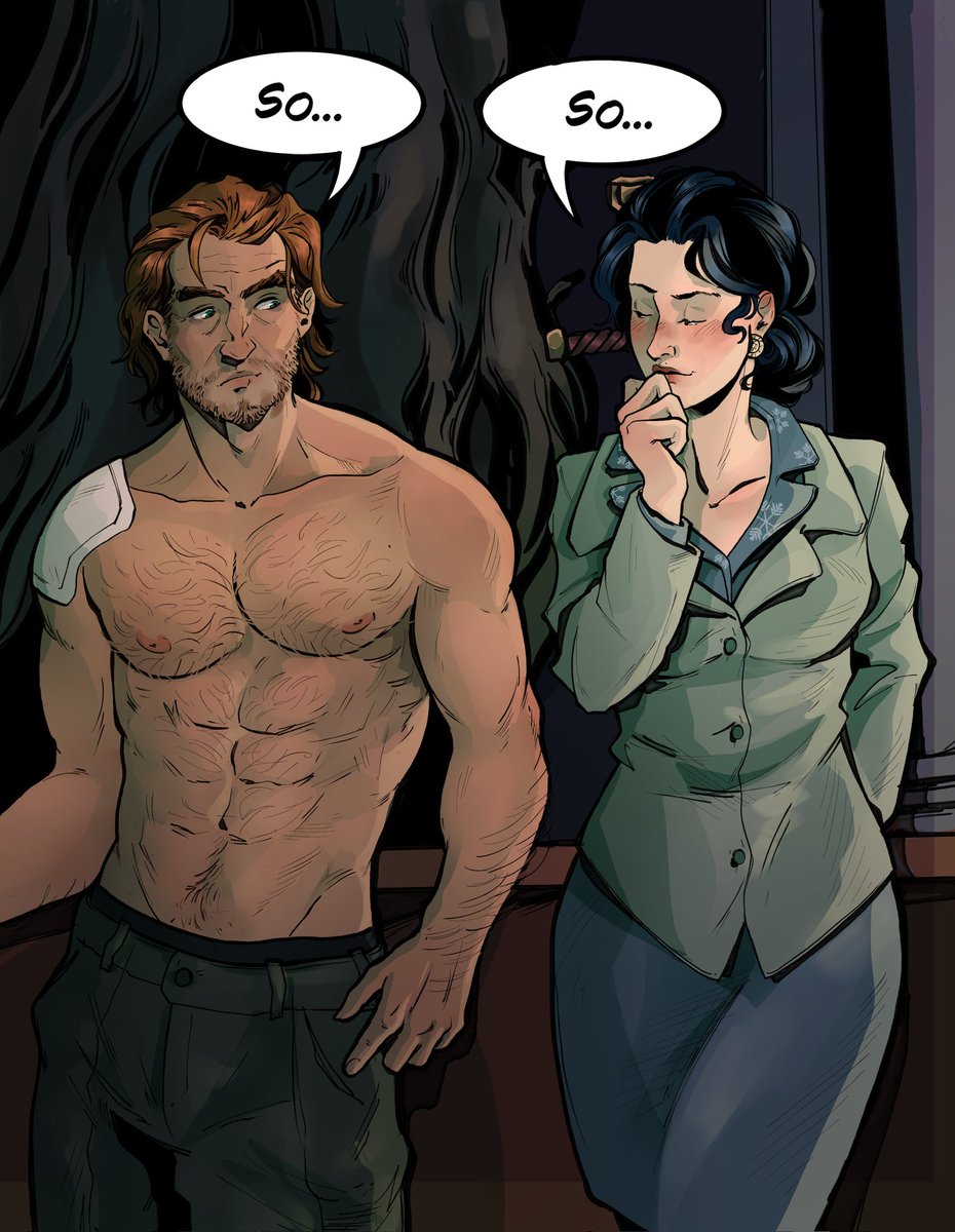 Karyaka_art's tweet photo. Finally free! Now I can draw more.
Here's my redraw of a panel from The Wolf Among Us comic. 
#thewolfamongus https://t.co/LDRcehixBe