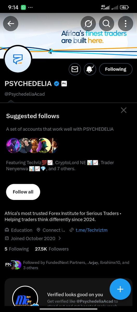 MIbrahimcopy's tweet photo. @Techriztm @PsychedeliaAcad @FundedNext @TraderHadesh Super techriz abeg 🤲 https://t.co/7DqhnWqFle