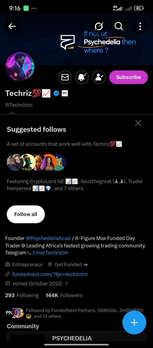 MIbrahimcopy's tweet photo. @Techriztm @PsychedeliaAcad @FundedNext @TraderHadesh Super techriz abeg 🤲 https://t.co/7DqhnWqFle