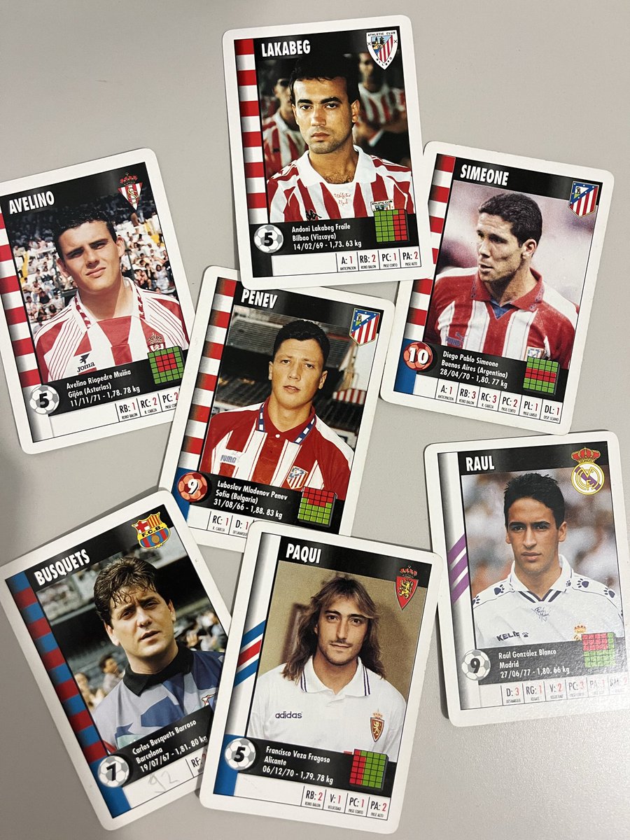 pabloroman's tweet photo. Ojo a la reliquia que he encontrado en un cajón. ¿A que molaría una versión digital del juego con jugadores actuales? https://t.co/GKZWmIOIPk