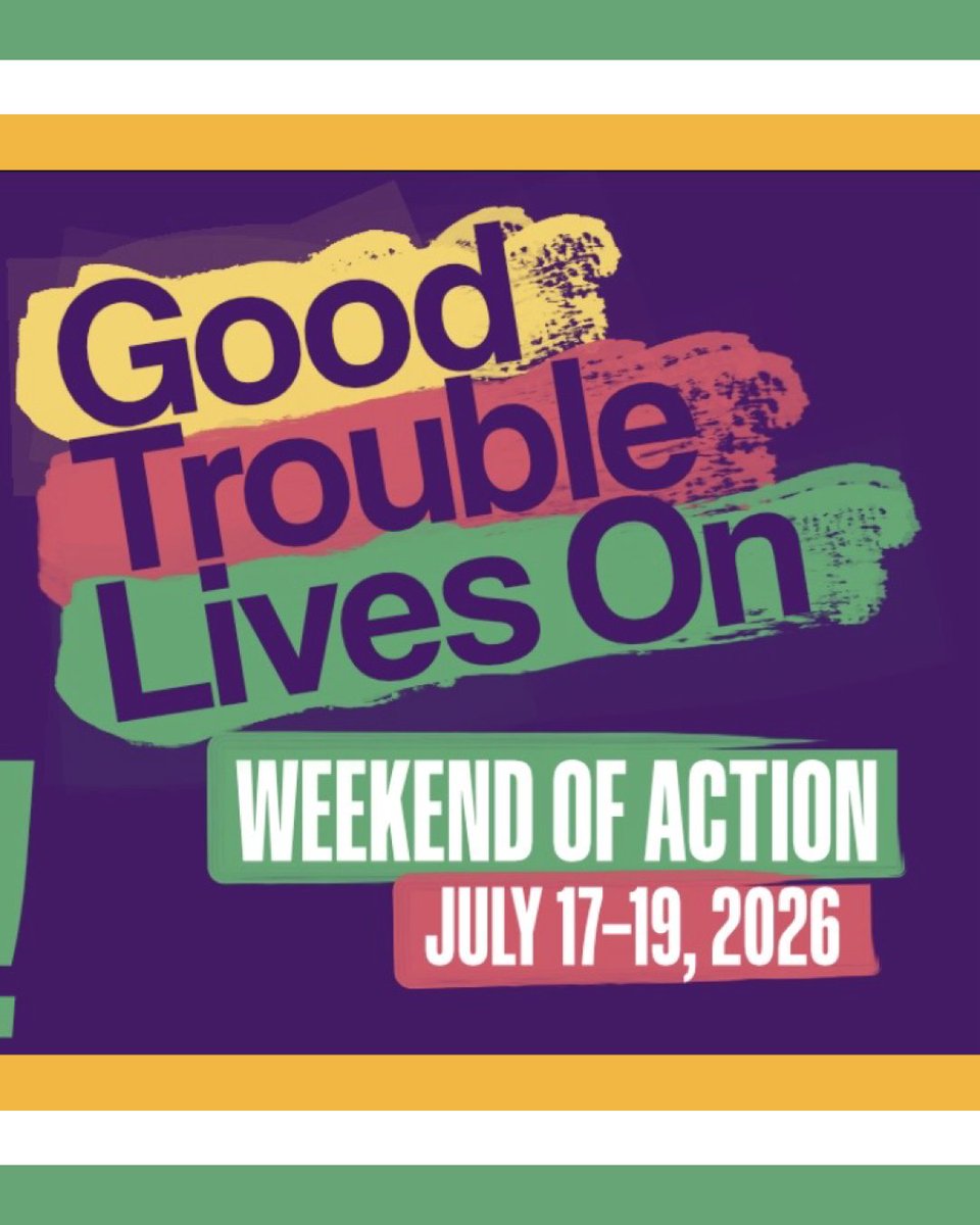 faircount's tweet photo. "Good trouble" isn't history—it's now. Six years after John Lewis left us, we still carry his torch. Join Good Trouble Lives On Weekend of Action to organize, educate, and take action. 

Let's keep this legacy alive! → https://t.co/iMb7zgQkrM https://t.co/X2bRf2956J