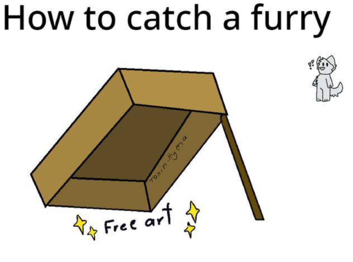 Zeroawen's tweet photo. How to catch a furry https://t.co/UM5x0j4NPk