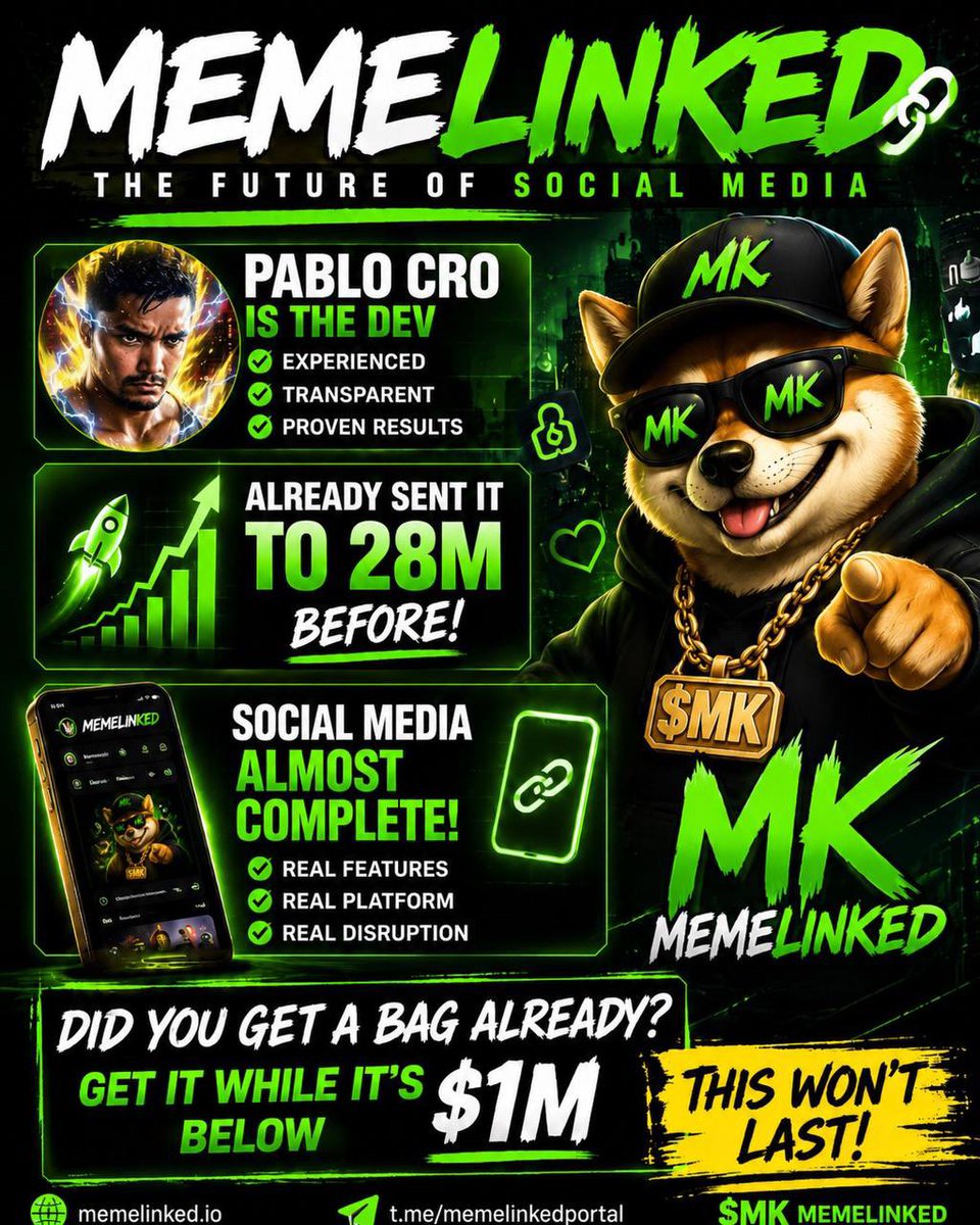 Pablo_cro's tweet photo. -I launched $MK in 2025 ..
-Burned 95% ( WORTH 10 MIL USD today)
-ATH 28 Million Market Cap with 10% liquidity ratio. (FAT LIQUIDITY)

Today I want to tell you this , that’s peanuts for what $MK will do this #bullrun 

0xca76bf98b6e44df7360da8650e701f6d9d94bb58 https://t.co/DPfeeyEVcq