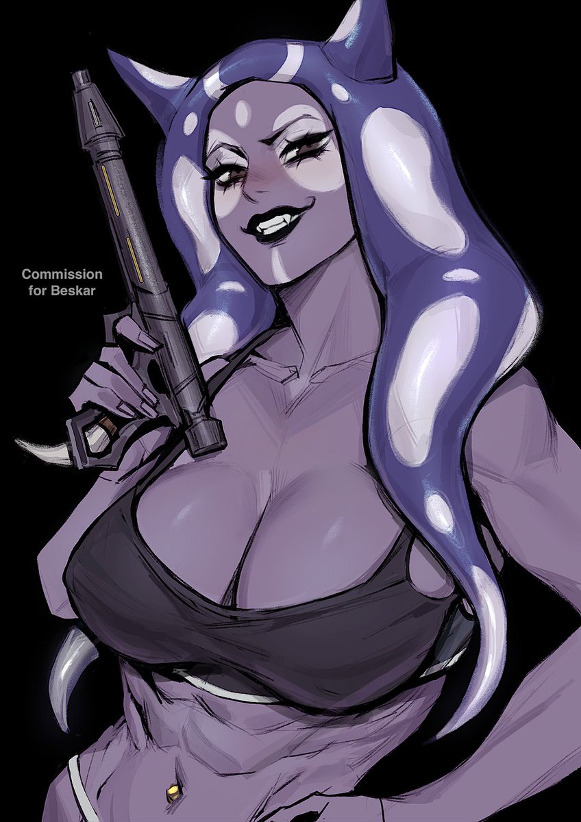 YKshelter's tweet photo. another Star Wars OC - Togruta Macha Xiao sfw 💜 https://t.co/IUcSIVdybX
