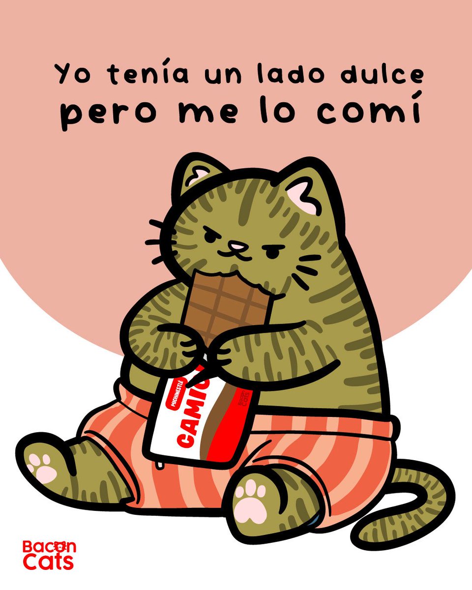 Baconcatsmx's tweet photo. Claro que tengo dulzura, pero en las venas 🍫😎🐱 https://t.co/JpnjVbvDKn